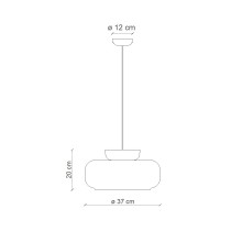 Ferroluce Maracanà C2743 pendant lamp - Agof Store