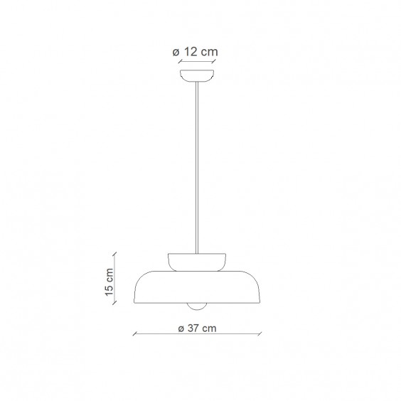 Ferroluce Maracanà C2745 pendant lamp - Agof Store