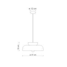 Ferroluce Maracanà C2745 pendant lamp - Agof Store Ferroluce Maracanà C2745 pendant lamp - Agof Store