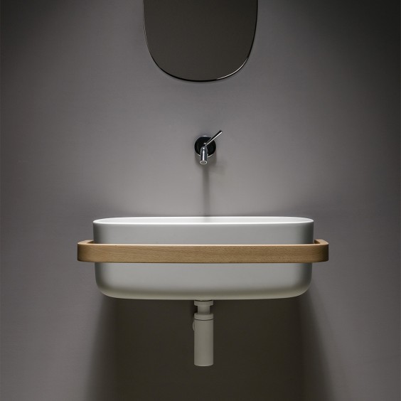 Ever Life Design Bounce polyurethane washbasin with towel holder - Agof Store