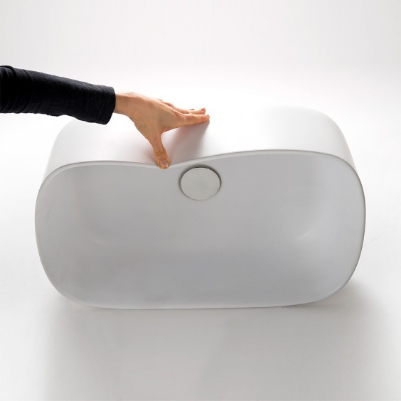 Ever Life Design Bounce polyurethane washbasin with towel holder - Agof Store