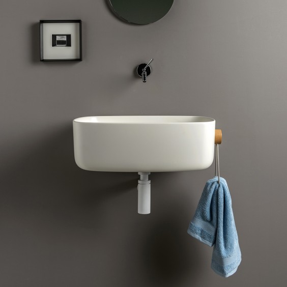 Ever Life Design Bounce crystalplant washbasin with rope towel holder - Agof Store