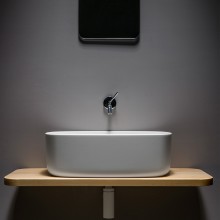 Bounce lavabo in crystalplant con mensola Ever Life Design - Agof Store