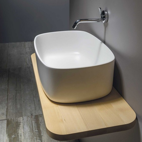 Ever Life Design Bounce polyurethane washbasin with shelf - Agof Store