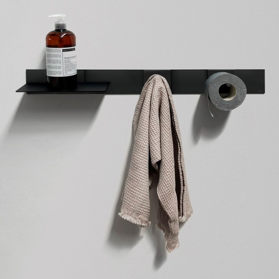 Ever Life Design Click 1 Regal mit Rollenhalter und Kleiderhaken - Agof Store