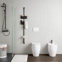 Ever Life Design Tape Storage C H.160 cm Wall Storage With Toilet Roll Holder - Agof Store