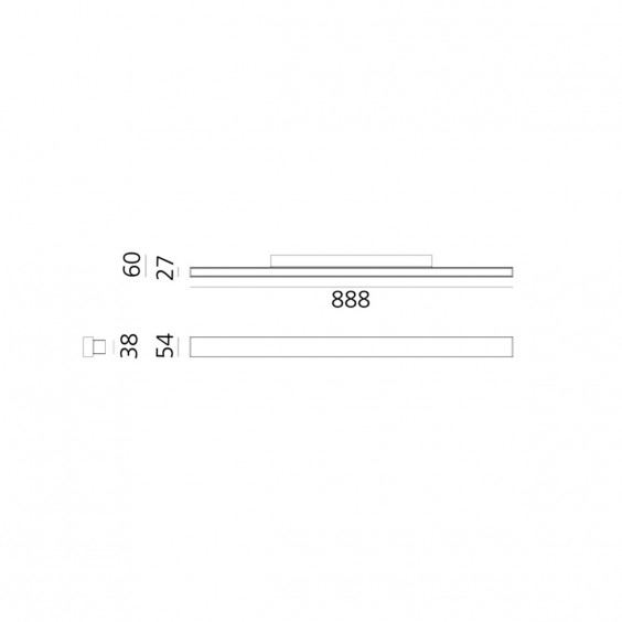 Artemide A.24 Wall 90 wall lamp - Agof Store
