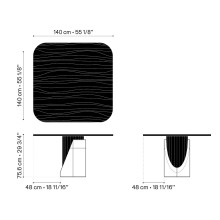 Lyon Béton Sharp Square Tisch - Agof Store