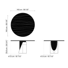 Sharp Round tavolo Lyon Béton - Agof Store
