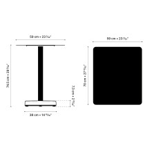 Lyon Béton Donut Rectangular Table - Agof Store Lyon Béton Donut Rectangular Table - Agof Store