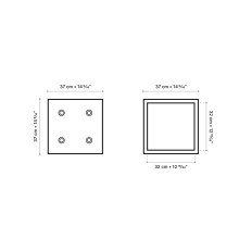 Dice Medium mobile contenitore Lyon Béton - Agof Store