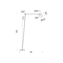 Nemo Untitled Reading Spot floor lamp - Agof Store