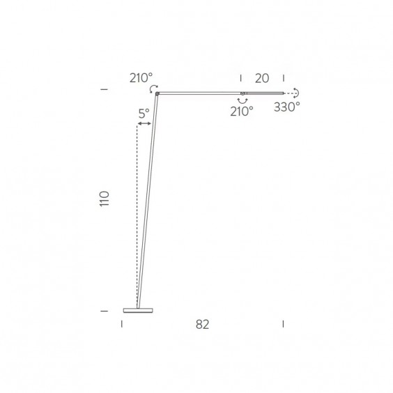 Untitled Reading Linear Lampada da terra Nemo - Agof Store