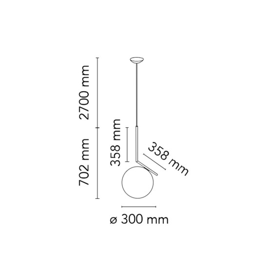 Flos IC Lights 10 Anniversary S2 Lampada a sospensione - Agof Store