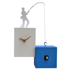 Silhouette Pescatore orologio cucù Pirondini - Agof Store