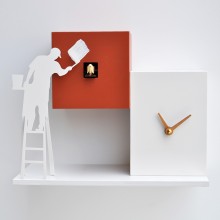 Silhouette Pittore orologio cucù Pirondini - Agof Store