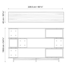 Lyon Béton Dice 2295 Bücherregal - Agof Store