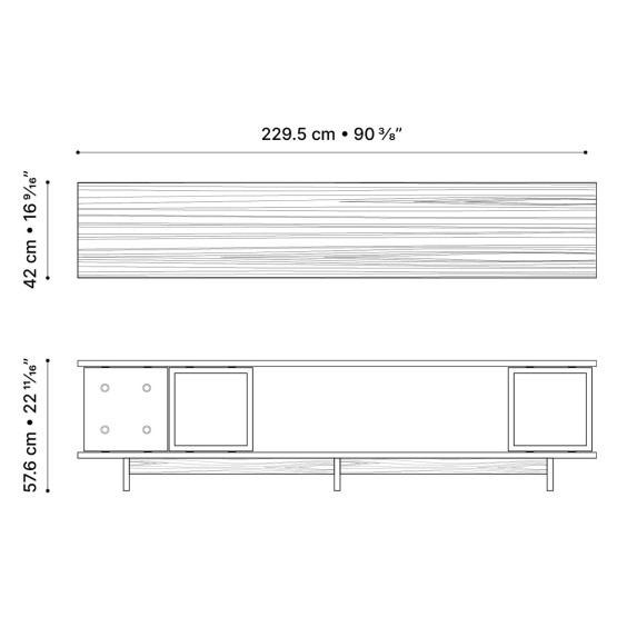 Lyon Béton Dice 2295 Tv Unit - Agof Store