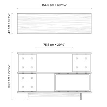 Dice 1545 credenza Lyon Béton - Agof Store