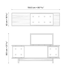Lyon Béton Dice 1545 Asymmetrical Cupboard - Agof Store Lyon Béton Dice 1545 Asymmetrical Cupboard - Agof Store