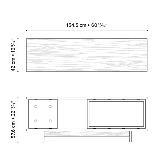 Lyon Béton Dice 1545 Tv Unit - Agof Store