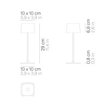 Ofelia Pro Lampada da tavolo Zafferano - Agof Store Ofelia Pro Lampada da tavolo Zafferano - Agof Store