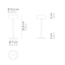 Zafferano Sister Light Wi-Fi portable table lamp - Agof Store