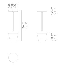Zafferano Poldina Pro Reverso Akku Tischlampe - Agof Store Zafferano Poldina Pro Reverso Akku Tischlampe - Agof Store