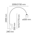 Flos Arco lampada da terra - Agof Store