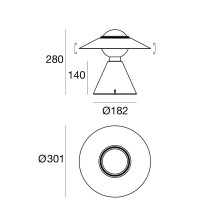 Fante Lampada da tavolo Stilnovo - Agof Store