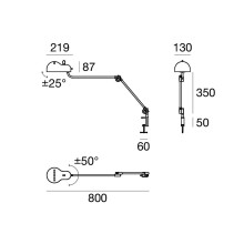 Topo Morsetto Lampada da tavolo Stilnovo - Agof Store