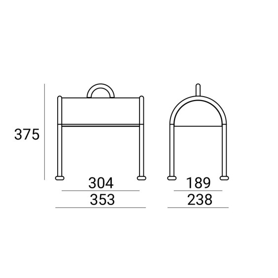 Valigia Lampada da tavolo Stilnovo - Agof Store