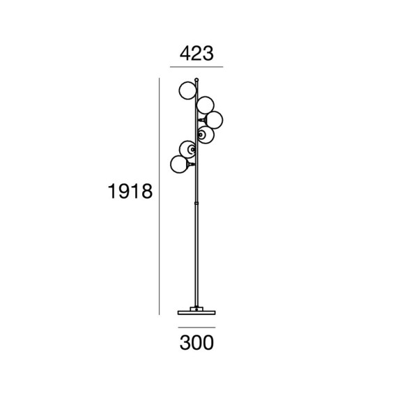 Stilnovo Galassia floor lamp - Agof Store
