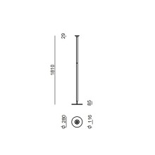 Stilnovo Luna floor lamp - Agof Store