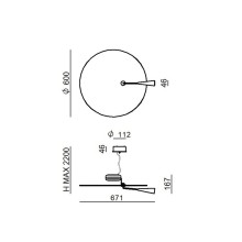 Bascula Lampada a sospensione Stilnovo - Agof Store
