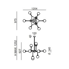 Galassia 12 Lampada a sospensione Stilnovo - Agof Store