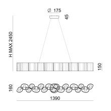 Stilnovo Honey Linear Pendelleuchte - Agof Store