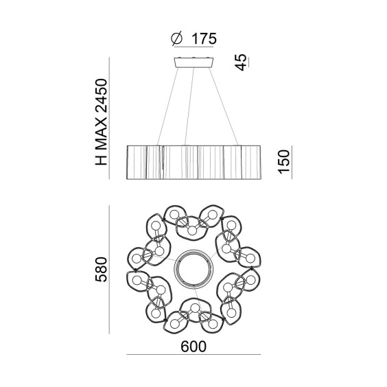 Stilnovo Honey Zirkular Pendelleuchte - Agof Store