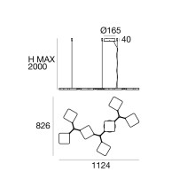 Quad 7 Lampada a sospensione Stilnovo - Agof Store