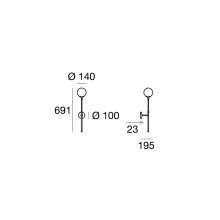 Stilnovo Galassia Wandleuchte - Agof Store