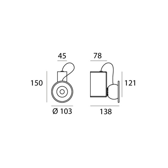 Stilnovo Minibox Wandleuchte - Agof Store