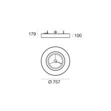 Stilnovo Saturn wall ceiling lamp - Agof Store