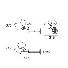 Stilnovo Tridero wall lamp - Agof Store