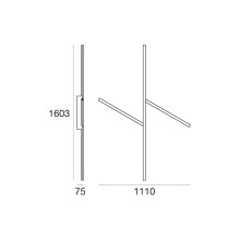 Stilnovo Xilema Double wall ceiling lamp - Agof Store