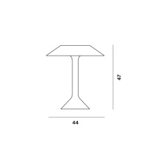 Chapeau M Lampada da tavolo Foscarini - Agof Store