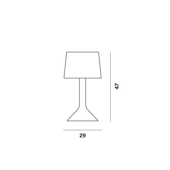 Chapeau V Lampada da tavolo Foscarini - Agof Store