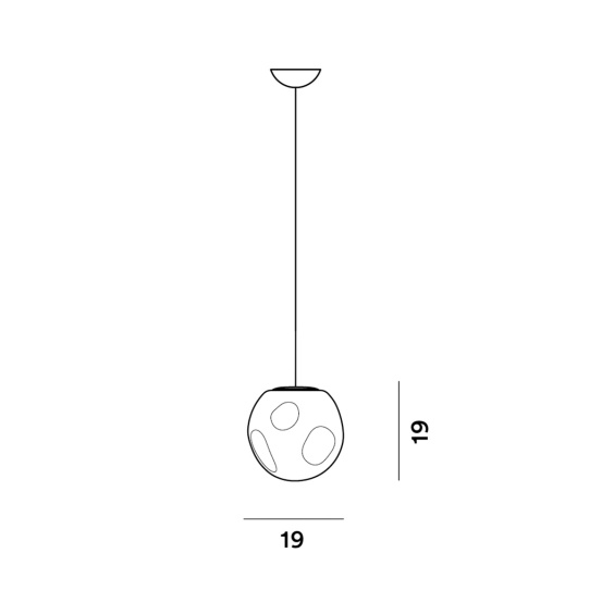 Foscarini Hoba midi pendant lamp - Agof Store