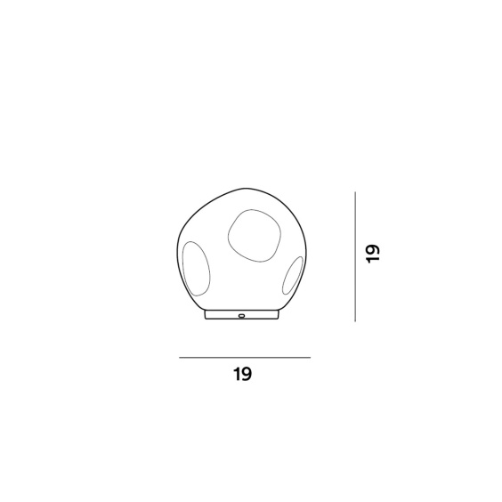 Hoba midi Lampada da tavolo Foscarini - Agof Store