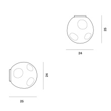 Foscarini Hoba media wall ceiling lamp - Agof Store Foscarini Hoba media wall ceiling lamp - Agof Store