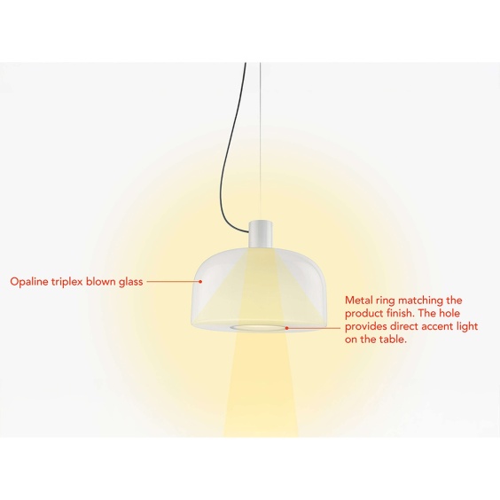 Bellhop Glass S2 Lampada a sospensione Flos - Agof Store